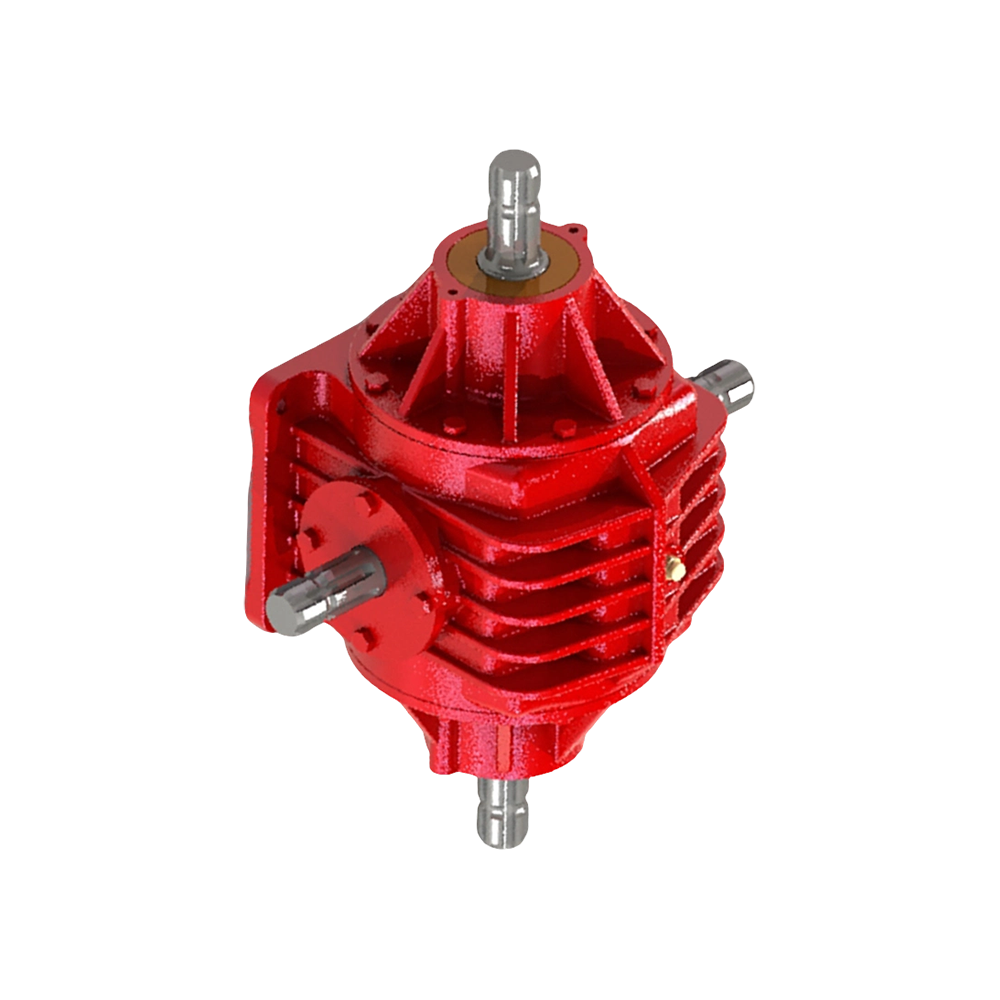 ND B151 90° Helical Gearbox Vertical Mount with Cast Iron Transmission Case