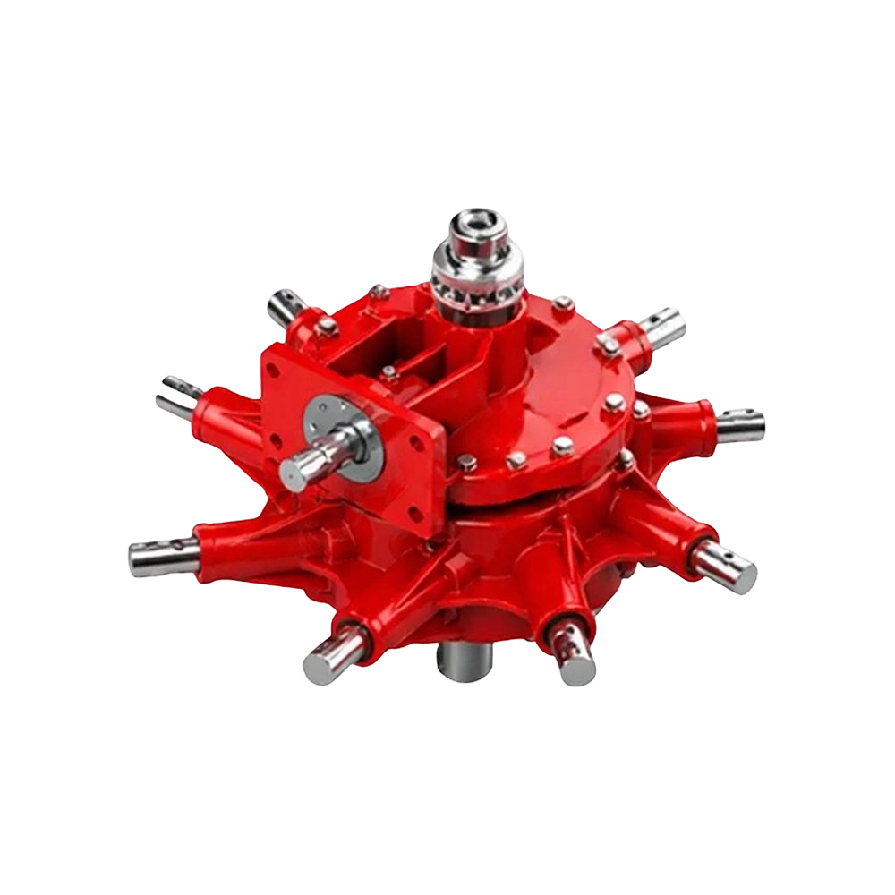 ND HR408 Hay Rake Gearbox with 1 Input & 8 Output Shafts