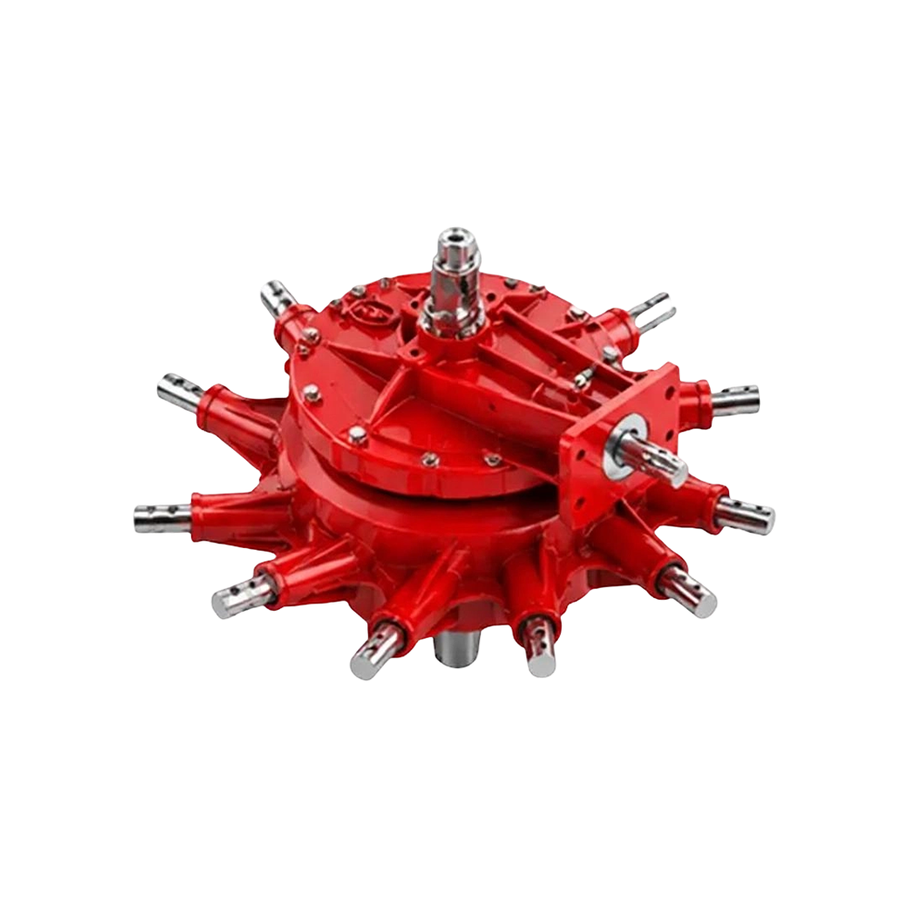 ND HR411 Hay Rake Gearbox Equipped with 1 Input and 12 Output Shafts